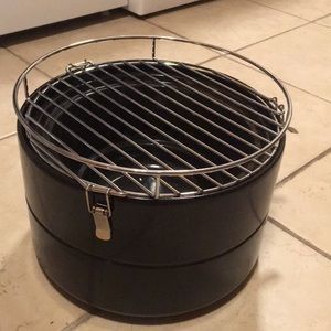 Outdoor portable bbq for camping. Size is 12 * 9